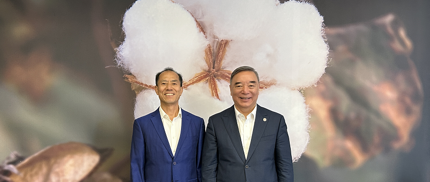 中上协会长宋志平到访122cc太阳成官方网站，全棉时代以“一朵棉花”构建核心竞争力